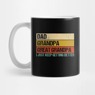 Mens Fathers Day Gift from Grandkids Dad Grandpa Great Grandpa Mug